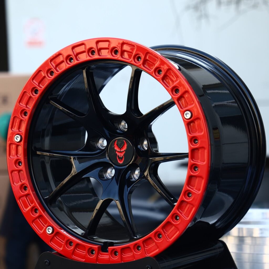 Chevrolet Corvette wheels – Custom Finish 10-Spoke Mesh, angled view