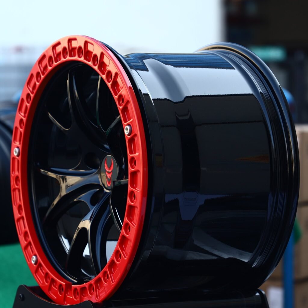 5x114.3 wheels – Custom Finish 10-Spoke Mesh, side view
