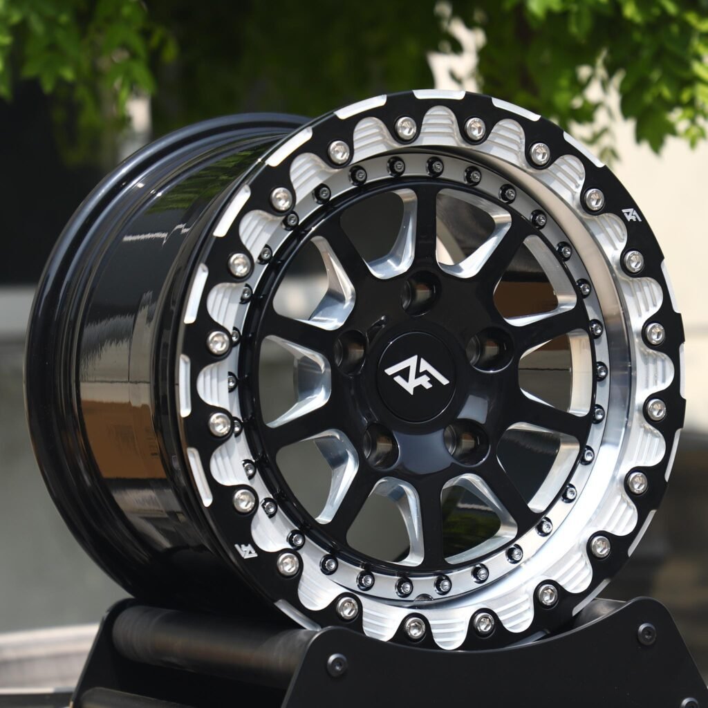 5x114.3 wheels – 10-Spoke Mesh Mirror Milled, side view