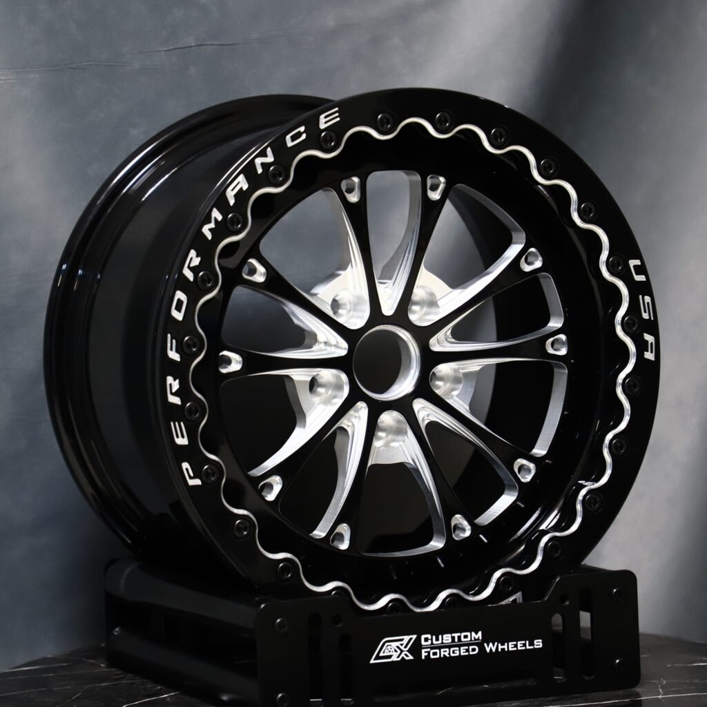 Chevrolet Corvette wheels – 10-Spoke Mesh Mirror Milled, angled view