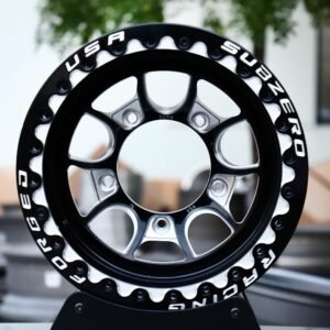 Ford Mustang / Chevrolet Corvette Drag Racing Beadlock Forged Wheels – Custom Finish 10-Spoke Mesh Mirror Milled