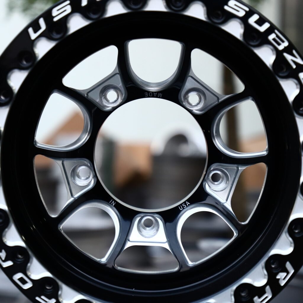 Dodge Challenger wheels – Custom Finish 10-Spoke Mesh Mirror Milled, lip and barrel detail