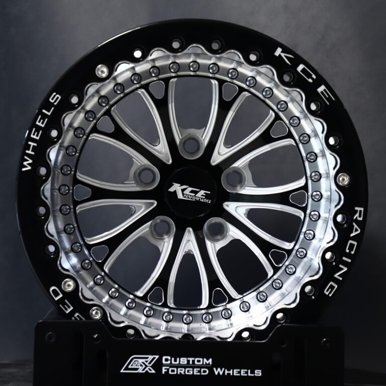 Ford Mustang wheels – Custom Finish 10-Spoke Side-Milled Mirror Milled, front view