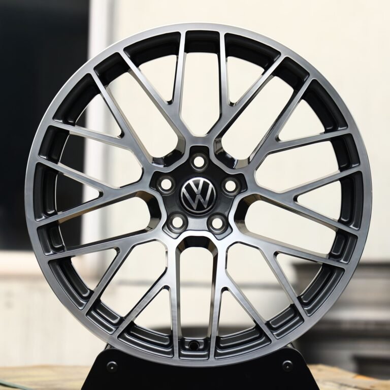 Ferrari 488 wheels – Custom Finish 10 Y-Spoke Machined Face, front view