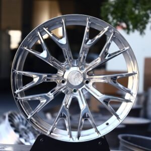 Ferrari 488 / Audi R8 Forged Wheels – Silver Split Mesh
