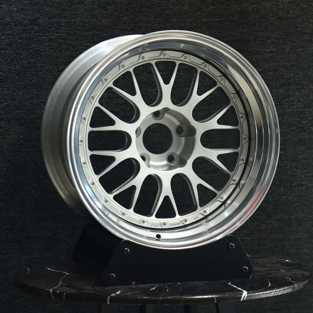 BMW M3 E46 wheels – Custom Finish 2-Piece 10 Y-Spoke Deep Lip, front view