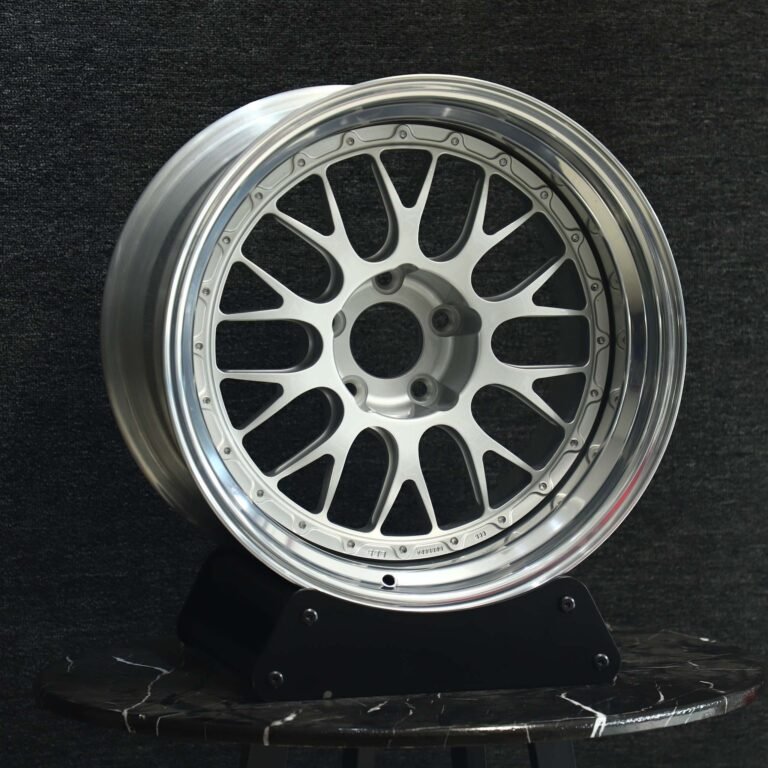 BMW M3 E46 wheels – Custom Finish 2-Piece 10 Y-Spoke Deep Lip, front view