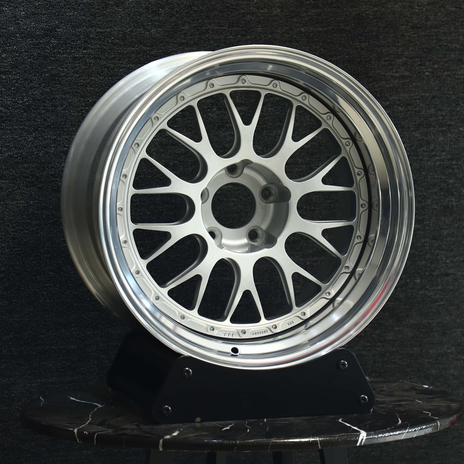 BMW M3 E46 wheels – Custom Finish 2-Piece 10 Y-Spoke Deep Lip, front view