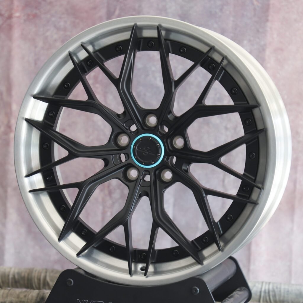 BMW 5 Series wheels – Custom Finish 2-Piece 10 Y-Spoke, angled view