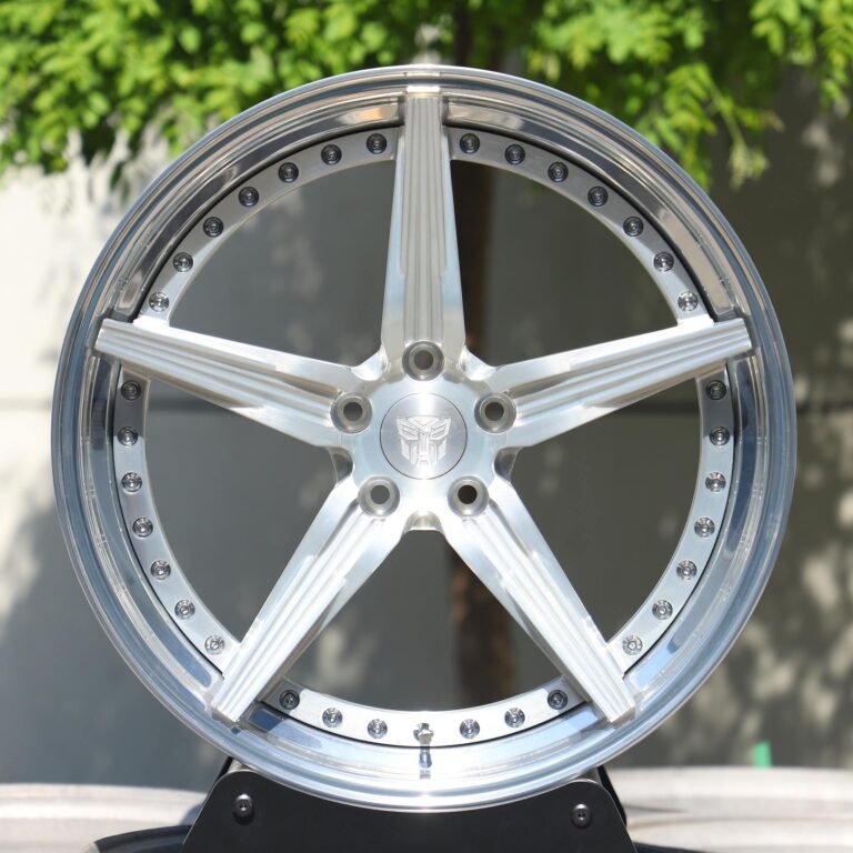 Audi A6 wheels – Custom Finish 2-Piece 5-Spoke, front view