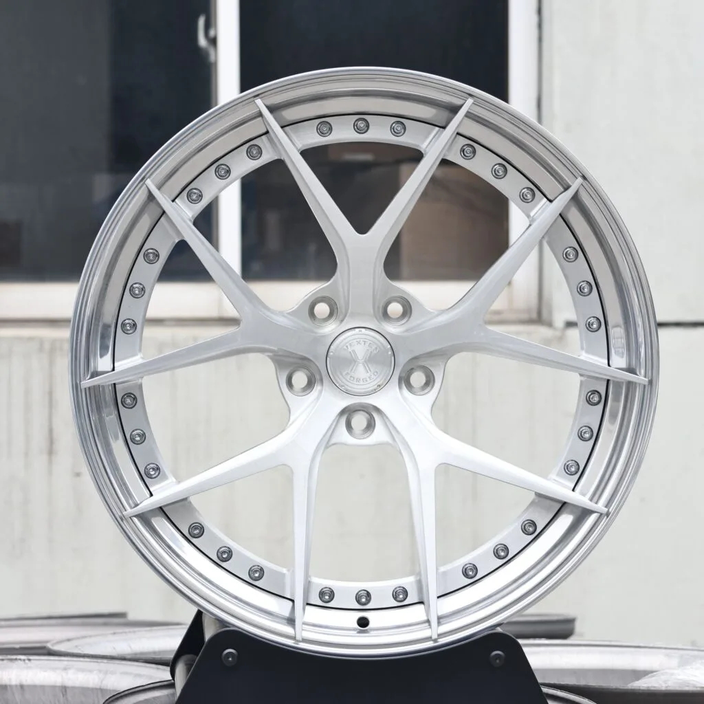 Custom Finish 2-Piece 5 Y-Spoke Brushed Forged Wheels – Audi A6 / BMW 5 Series Fitment (5-Lug)