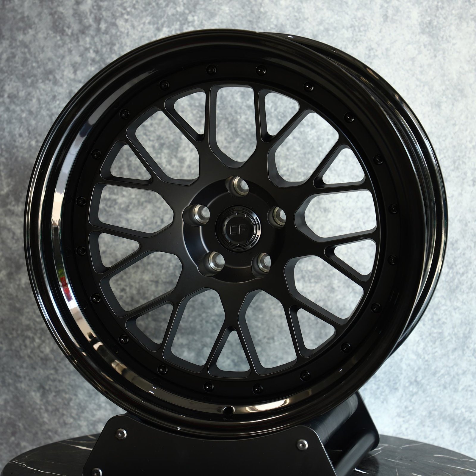 Audi A6 wheels – Custom Finish 2-Piece 9 Y-Spoke Deep Lip, front view