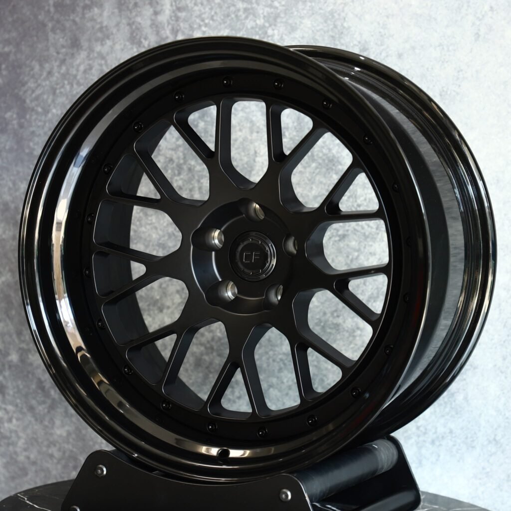 BMW 5 Series wheels – Custom Finish 2-Piece 9 Y-Spoke Deep Lip, angled view