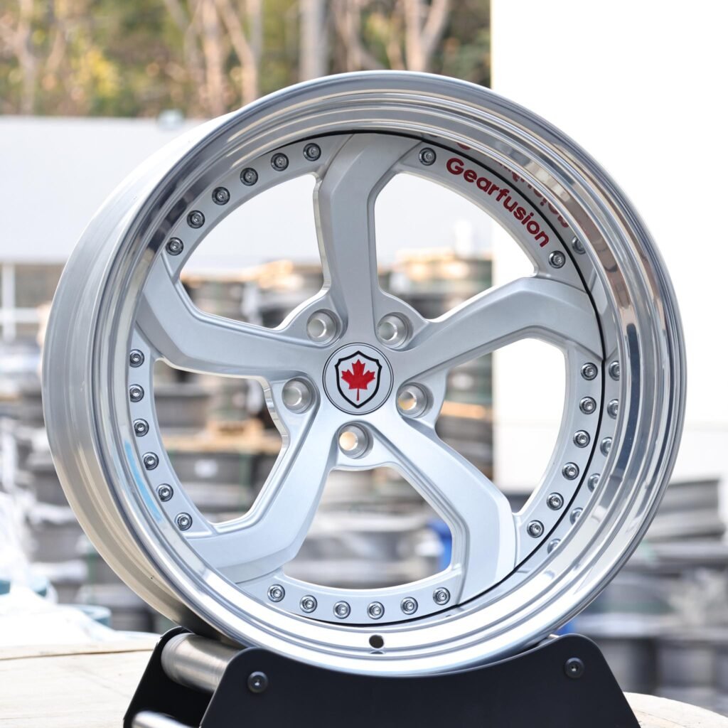 Custom Finish 2-Piece Deep Lip Directional Forged Wheels - Audi A6 / BMW 5 Series Fitment (5-Lug) view 2