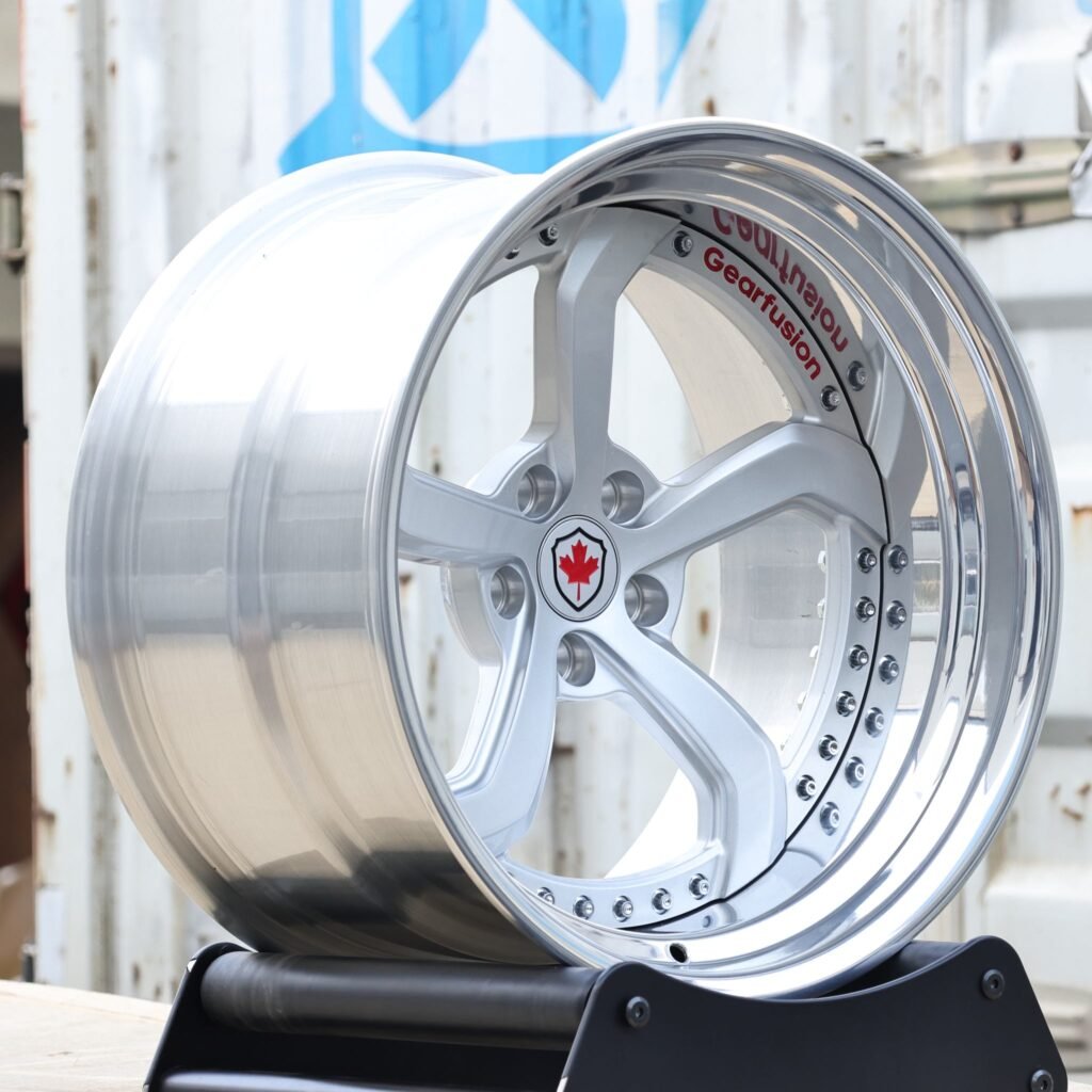 Custom Finish 2-Piece Deep Lip Directional Forged Wheels - Audi A6 / BMW 5 Series Fitment (5-Lug) view 4