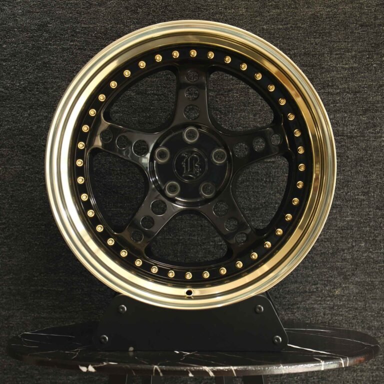 Audi A6 wheels – Custom Finish 2-Piece Deep Lip, front view