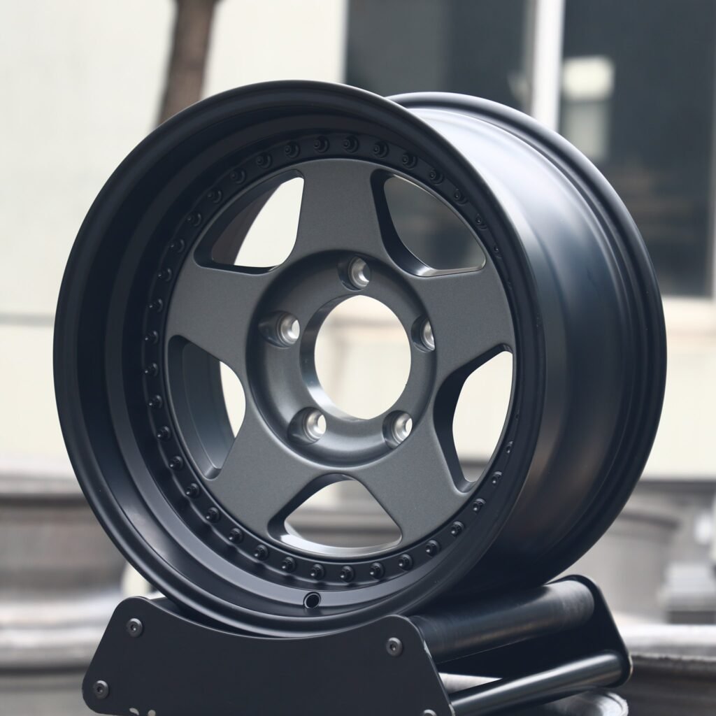 Toyota Tacoma wheels – Custom Finish 5-Spoke Deep Lip, angled view