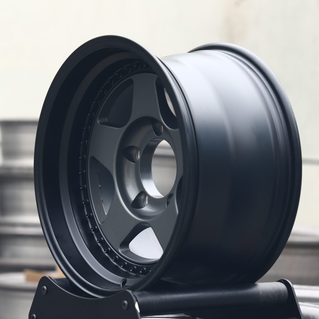 6x139.7 wheels – Custom Finish 5-Spoke Deep Lip, side view