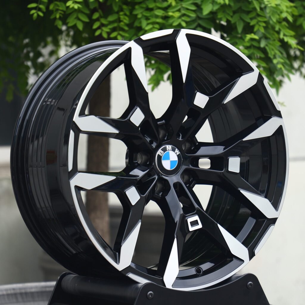 5x120 wheels – Custom Finish 5 Y-Spoke Machined Face, side view