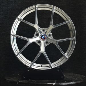 BMW OEM-Style Silver 5 Y-Spoke Mirror Polished Forged Wheels – BMW M3 F80 / M4 F82 Fitment (5-Lug)