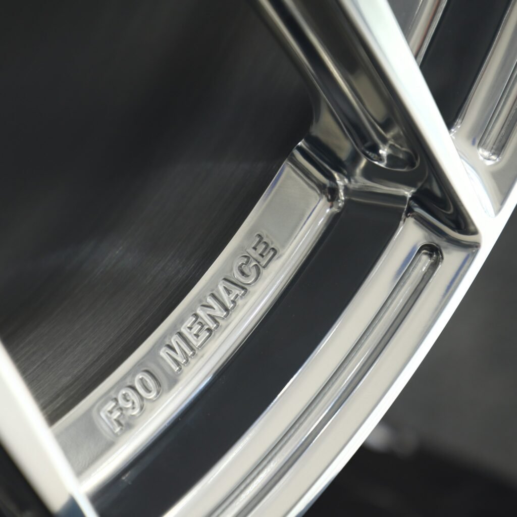 BMW M2 F87 wheels – Custom Finish 5 Y-Spoke Mirror Polished (BMW OEM-Style), lip and barrel detail