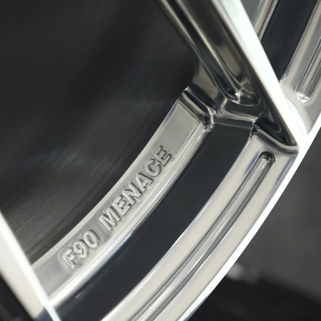 BMW M2 F87 wheels – Custom Finish 5 Y-Spoke Mirror Polished (BMW OEM-Style), lip and barrel detail