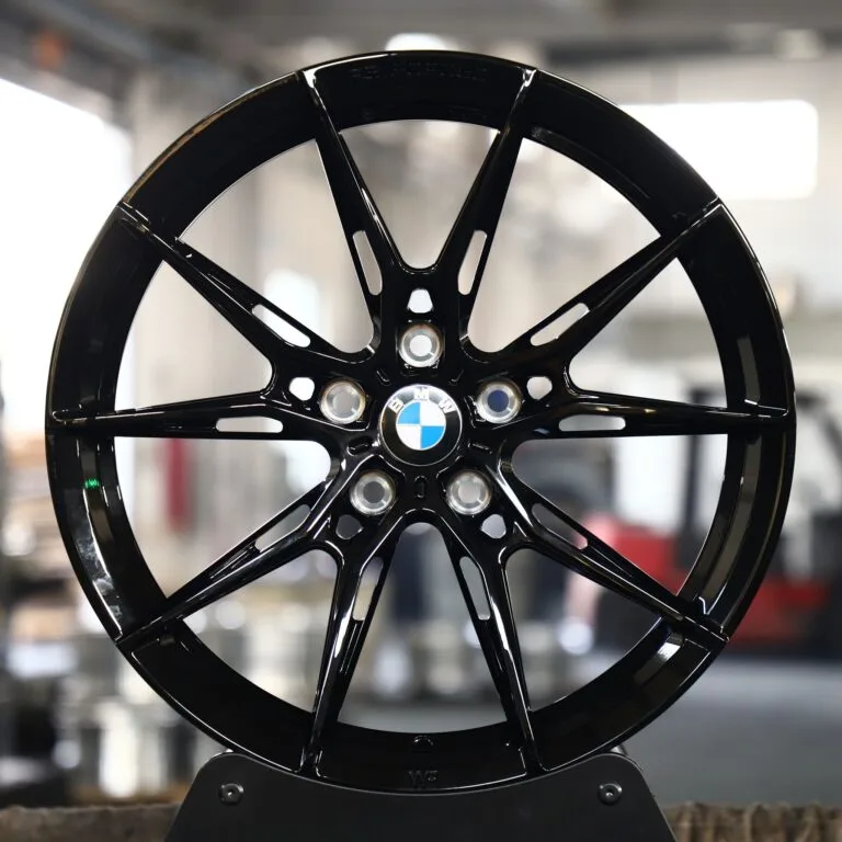 BMW M3 G80 wheels – Custom Finish 5 Y-Spoke Side-Milled Mirror Milled (BMW OEM-Style), front view