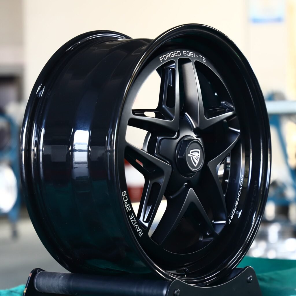 5x127 wheels – Custom Finish 5 Y-Spoke Side-Milled Mirror Milled, side view