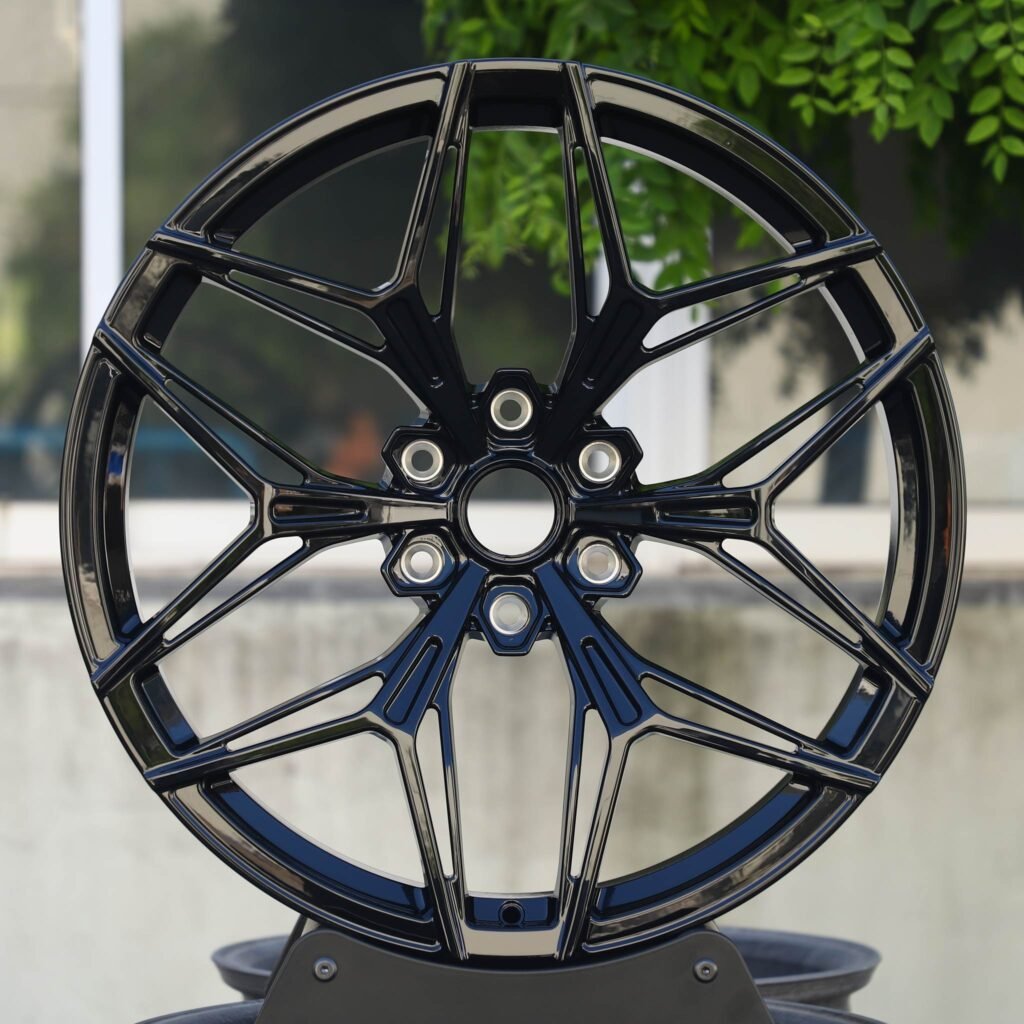 Toyota 4Runner wheels – Custom Finish 6-Spoke Side-Milled Mirror Milled, front view