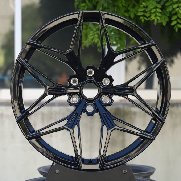 Toyota 4Runner wheels – Custom Finish 6-Spoke Side-Milled Mirror Milled, front view