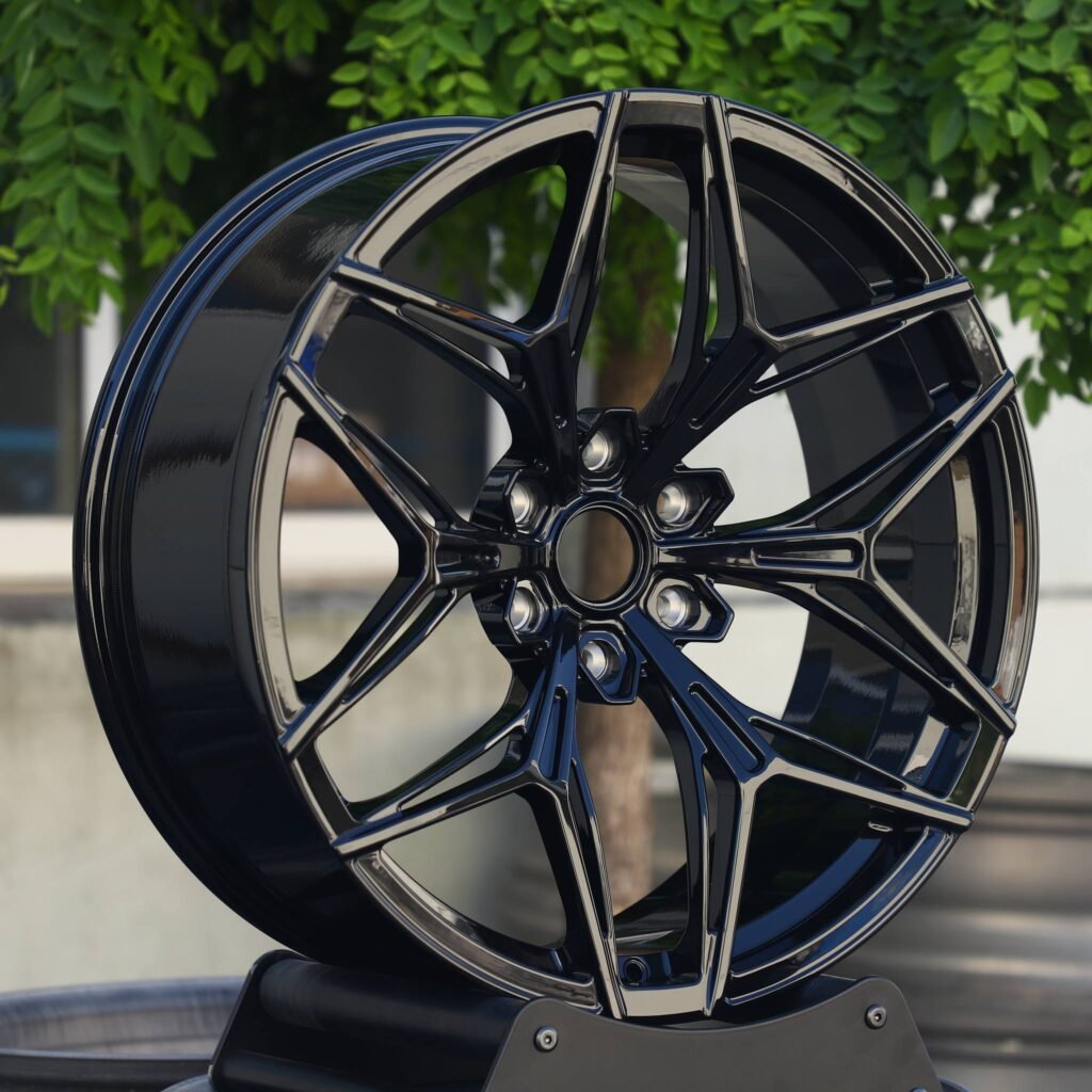 6x139.7 wheels – Custom Finish 6-Spoke Side-Milled Mirror Milled, side view
