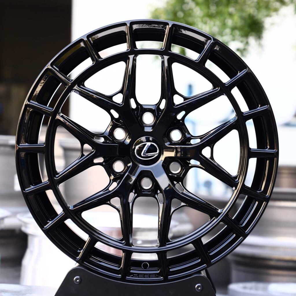 Lexus LX 570 wheels – Custom Finish 6 Y-Spoke Double-Ring Side-Milled Mirror Milled (Lexus OEM-Style), front view