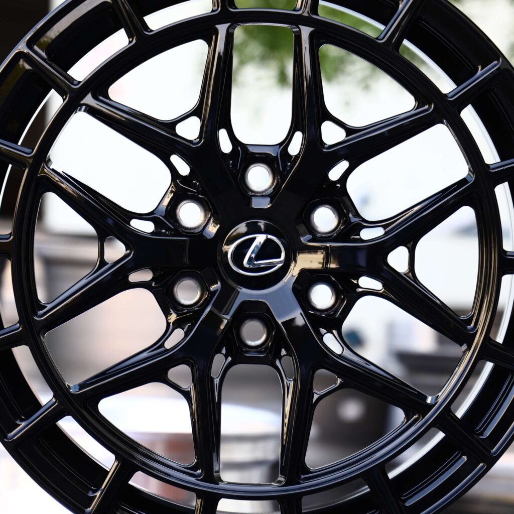 Lexus LX 570 wheels – Custom Finish 6 Y-Spoke Double-Ring Side-Milled Mirror Milled (Lexus OEM-Style), lip and barrel detail