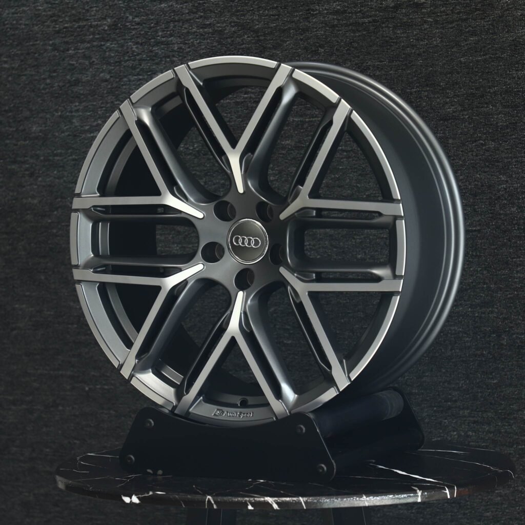 5x120 wheels – Custom Finish 6 Y-Spoke Machined Face, side view