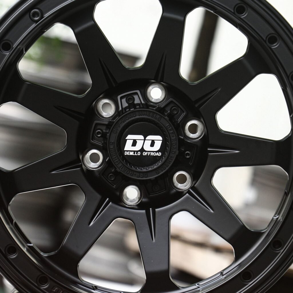 Toyota Tacoma wheels – Custom Finish 9-Spoke Deep Lip, angled view