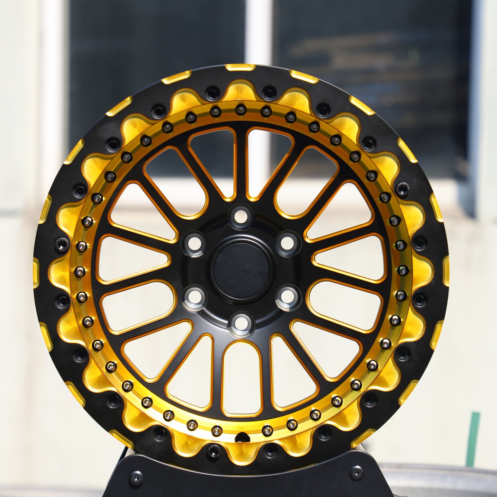 Toyota 4Runner wheels – Custom Finish, front view