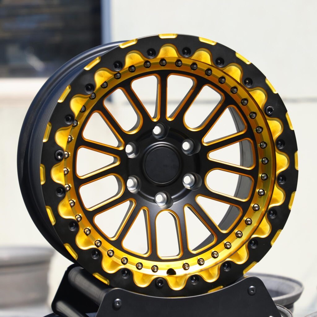 Toyota Tacoma wheels – Custom Finish, angled view