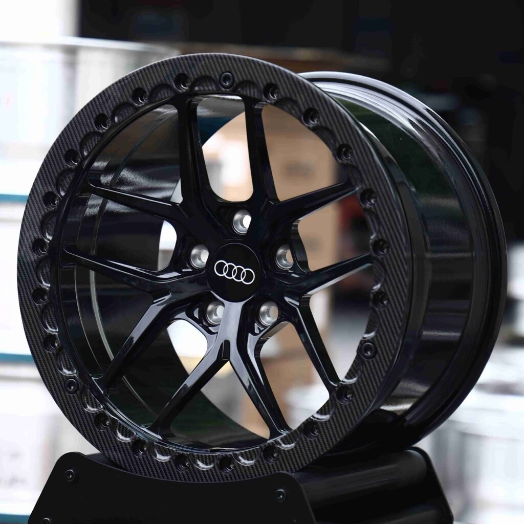 Custom Finish Carbon Fibre Beadlock Forged Wheels - Audi A4 / Audi A6 Fitment (5-Lug) view 2
