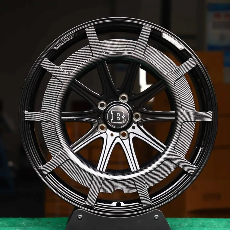 Mercedes-Benz E-Class wheels – Custom Finish Carbon Fibre, front view