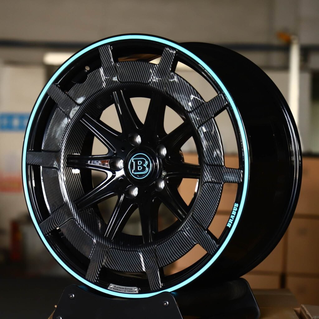 Mercedes-Benz S-Class wheels – Custom Finish Carbon Fibre, angled view