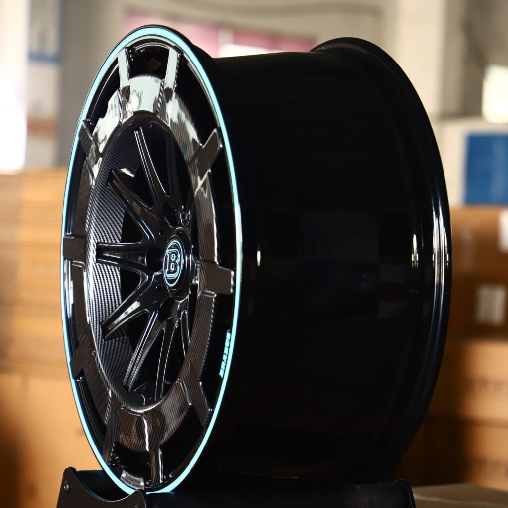 5x112 wheels – Custom Finish Carbon Fibre, side view