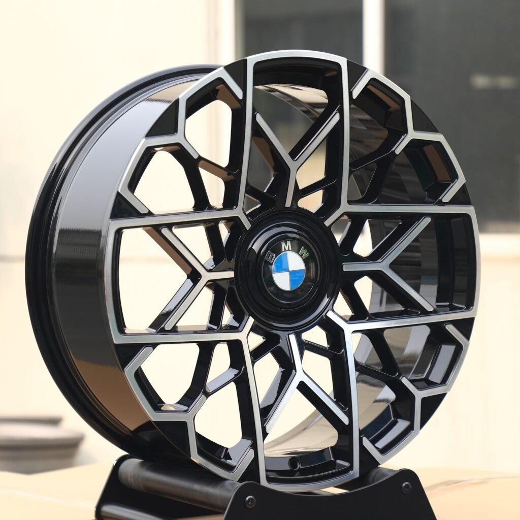 5x120 wheels – Custom Finish Cut-Out Machined Face, side view
