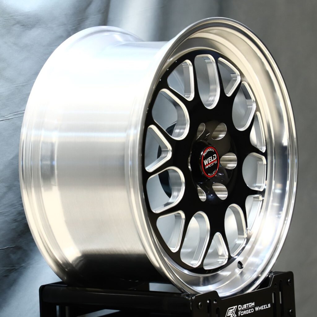 6x135 wheels – Custom Finish Deep Lip Mirror Milled, side view