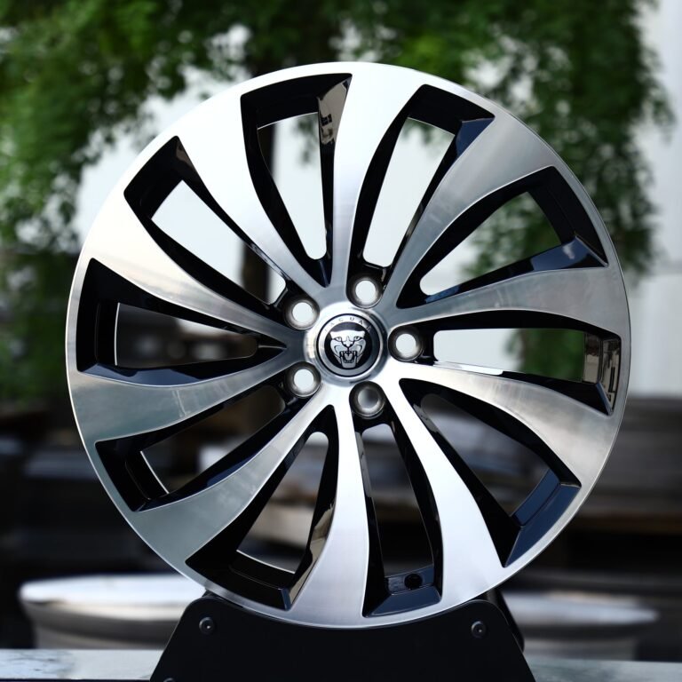 Audi A6 wheels – Custom Finish Directional Machined Face, front view