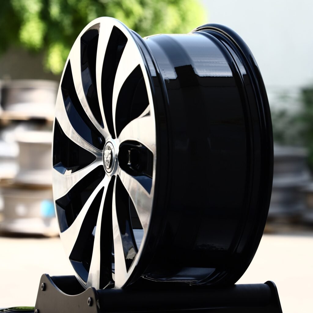 5x112 wheels – Custom Finish Directional Machined Face, side view