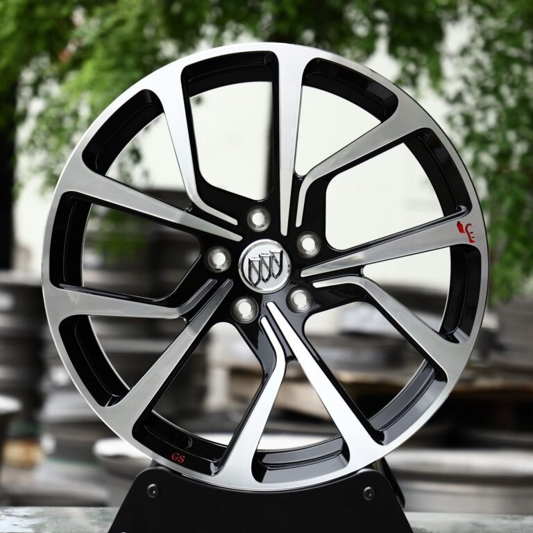 Buick Regal wheels – Custom Finish Directional Milled Machined Face, front view
