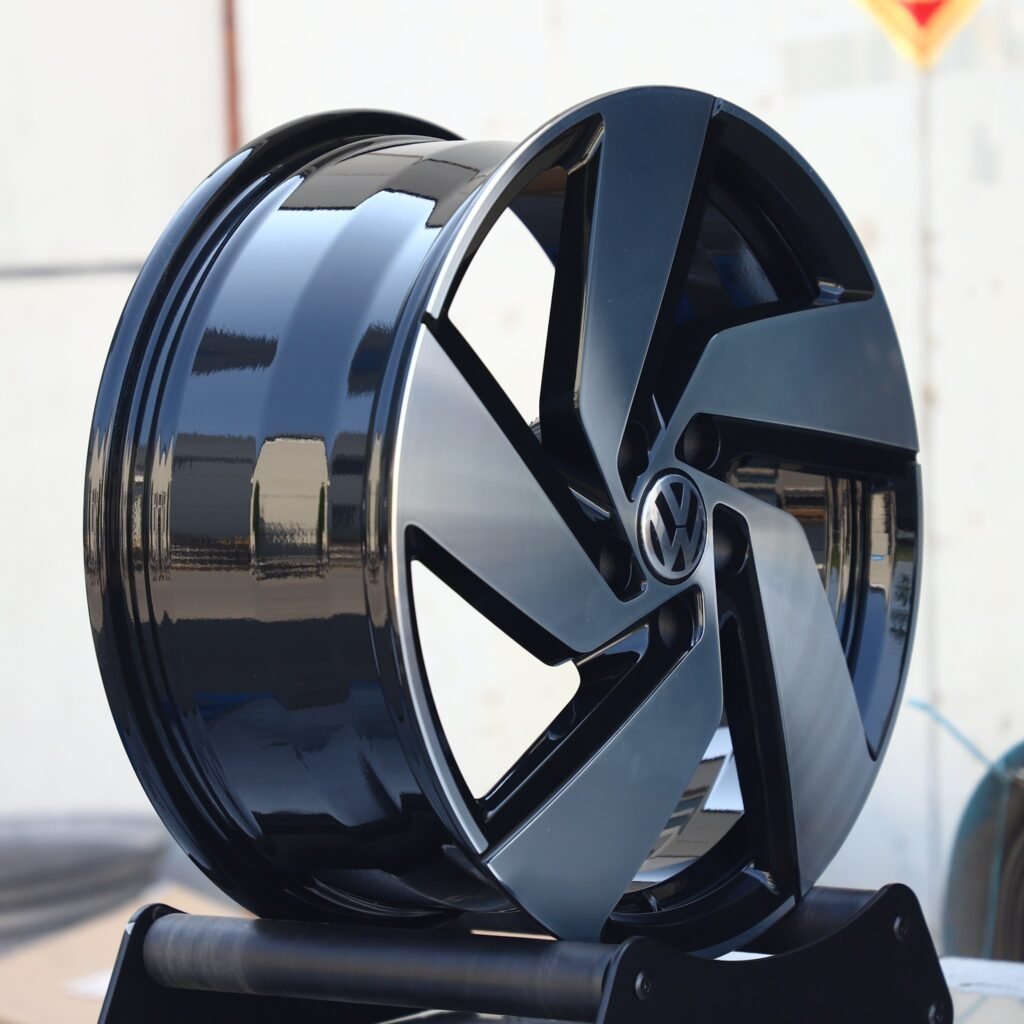 Toyota GR Supra wheels – Custom Finish Directional Milled Machined Face, lip and barrel detail