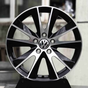 Volkswagen OEM-Style Black / Machined 5 Twin-Spoke Forged Wheels – Volkswagen Golf / Passat Fitment (5-Lug)