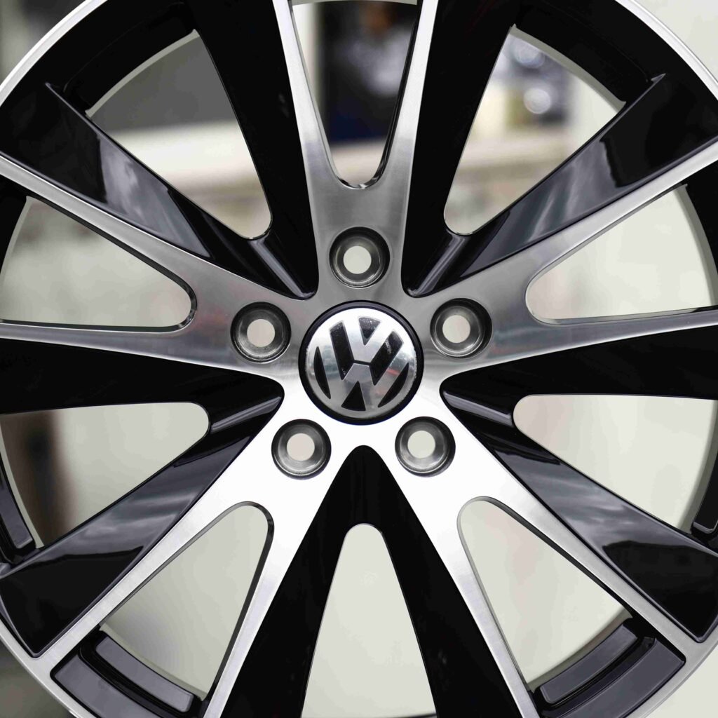 Toyota GR Supra wheels – Custom Finish Directional Milled Machined Face, lip and barrel detail