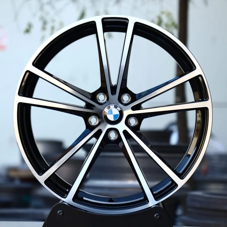 BMW M3 G80 wheels – Custom Finish Double 5-Spoke Machined Face (BMW OEM-Style), front view